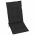 Scaune gradina cu perne negre, 2 buc., lemn masiv tec, negru
