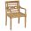 Scaune Batavia cu perne, 8 buc., lemn masiv tec-3073370