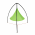 Scaun suspendabil balansoar, verde, KLORIN NEW KLASIK