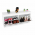 Pantofar, 2 compartimente, alb/gri, SEBER TYP 4