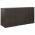 Magazie de pubele tripla, maro, 229 x 78 x 120 cm, poliratan