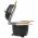 Kamado Gratar cu afumatoare din ceramica 44 cm