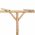 Pergola din bambus 385 x 40 x 205 cm