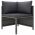 Set mobilier de gradina cu perne Gri