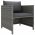 Set mobilier de gradina cu perne Gri