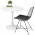 Masa dining, runda, alb mat, diametru 80 cm, REVENTON