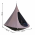 Scaun suspendabil balansoar, gri maro TAUPE, KLORIN NEW TYP 2 BIG SIZE