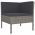 Set mobilier relaxare gradina cu perne 3 piese maro poliratan