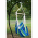 Scaun balansoar suspendabil, model dungi verde/albastru, LINDO NEW