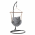 Scaun balansoar suspendabil, alb/gri, LINDO NEW