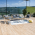 Set de gradina din 4 piese din ratan, natural / gri, TAJRO