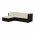 Set gradina 2 piese din ratan, maro inchis/crem, ALERA