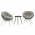 Set de gradina, gri inchis / gri / negru, GAURI