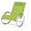 Scaun balansoar de exterior, verde, textilena