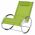Scaun balansoar de exterior, verde, textilena