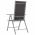 Scaune de gradina pliante, 8 buc., textilena, negru