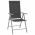 Scaune de gradina pliante, 8 buc., textilena, negru
