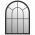 Oglinda de gradina, negru, fier, uz exterior, model 2