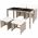 Set mobilier de exterior cu perne