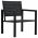Scaune de gradina, 2 buc., negru, HDPE, aspect lemn