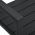 Scaune de gradina, 2 buc., negru, HDPE, aspect lemn