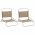 Scaune de plaja pliante, 2 buc., material textil, gri taupe