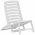 Scaun de plaja pliant, 4 buc., alb, plastic