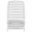 Scaun de plaja pliant, 4 buc., alb, plastic