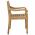 Scaune Batavia perne gri model carouri, 2 buc., lemn masiv tec, multicolor