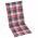 Scaune gradina cu perne, rosu model carouri, lemn masiv tec, multicolor