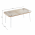 Set de mobilier de gradina din ratan, 4 piese, alb/bej, PALNY