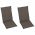 Scaune de gradina cu perne gri taupe, 2 buc., lemn masiv de tec-3062324