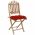 Scaune de gradina pliabile, cu perne, 2 buc., bambus-3064008