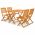 Set mobilier de exterior pliabil