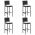 Set mobilier bar de gradina cu perne