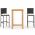 Set mobilier bar de gradina cu perne