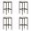 Set mobilier de bar de gradina cu perne