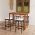 Set mobilier de bar de gradina cu perne