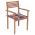 Scaune gradina perne rosu model carouri, 2 buc., lemn masiv tec