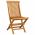 Scaune gradina cu perne albastru regal, 4 buc., lemn masiv tec