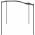 Pavilion din material textil alb-crem