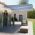 Copertina autonoma retractabila automat albastru&alb 300x250 cm