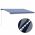 Copertina retractabila manual cu LED, albastru/alb/negru, 500 x 300 cm