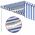 Copertina retractabila manual cu stor&LED albastru&alb