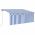 Copertina retractabila automat cu stor, albastru/alb, 3,5 x 2,5 m