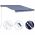 Copertina retractabila cu senzor vant/LED, albastru/alb, model 1