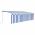 Copertina retractabila manual cu stor&LED albastru&alb