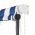 Copertina retractabila cu LED, albastru/alb