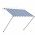 Copertina retractabila cu LED, albastru/alb