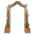 Arcada de gradina cu jardiniera 180x40x218 cm lemn masiv acacia
